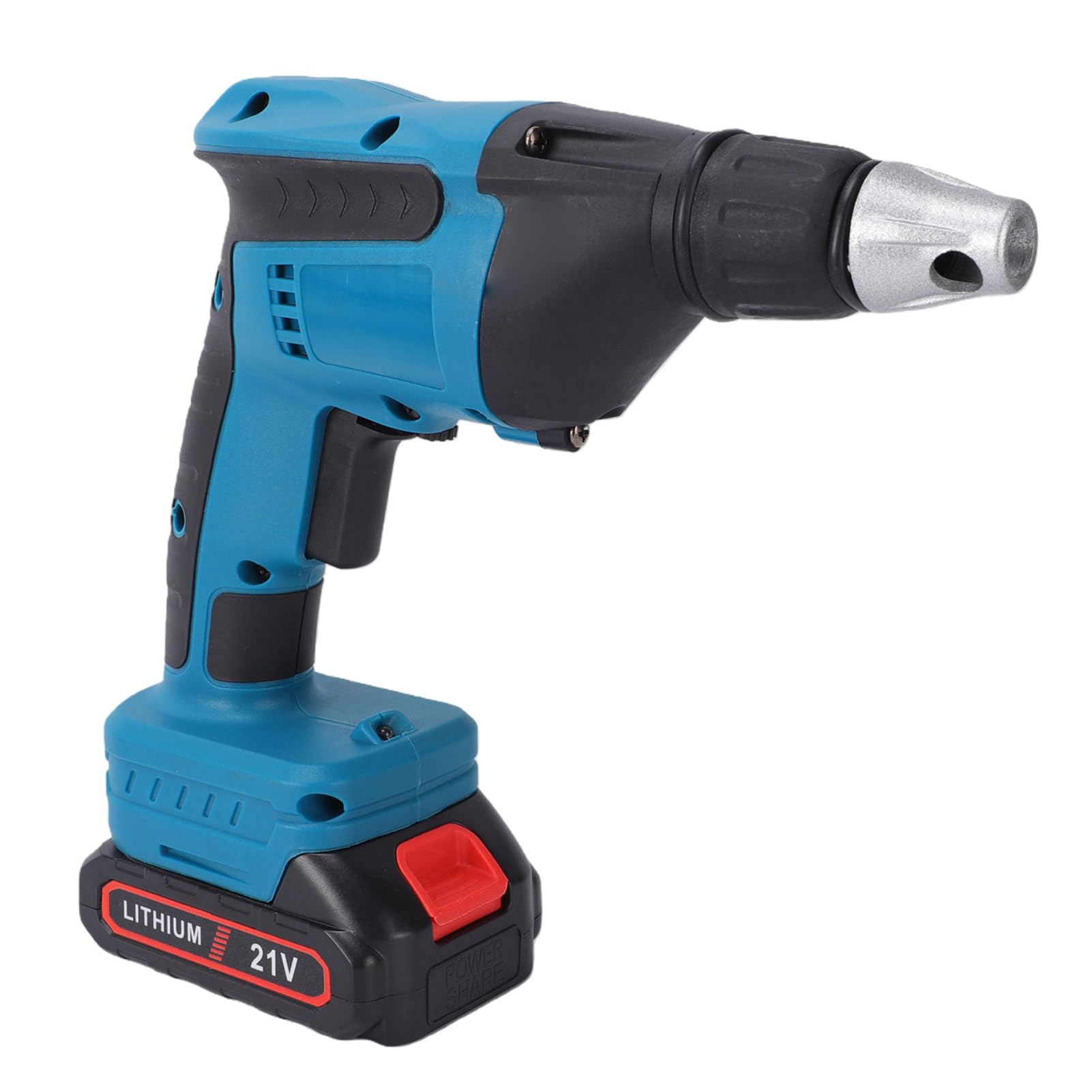 Topiky Pistola Atornilladora y Destornillador Inalámbricos para Paneles de Yeso, Pistola de Clavos de Cadena con Destornillador de Alimentación Automática con Batería de 4000 MAh y Caja de