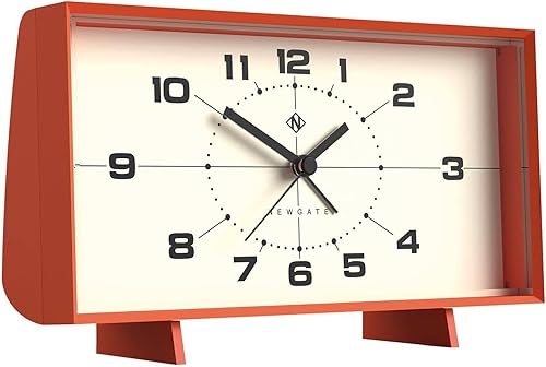 Miniatura 10 de NEWGATE Wideboy - Reloj despertador de inspiración retro - Reloj despertador analógico - Reloj despertador de noche - Reloj despertador con batería