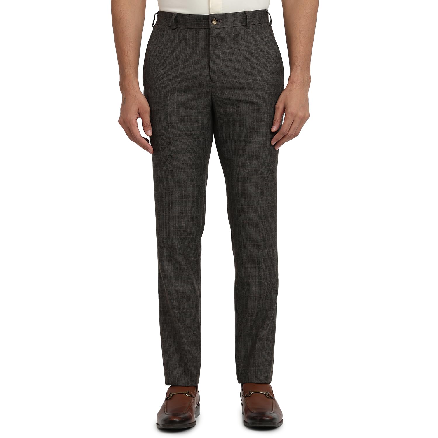 raymond Men Slim Fit Solid Pattern Poly Viscose Blend Flat Front Formal Trouser-picture-15