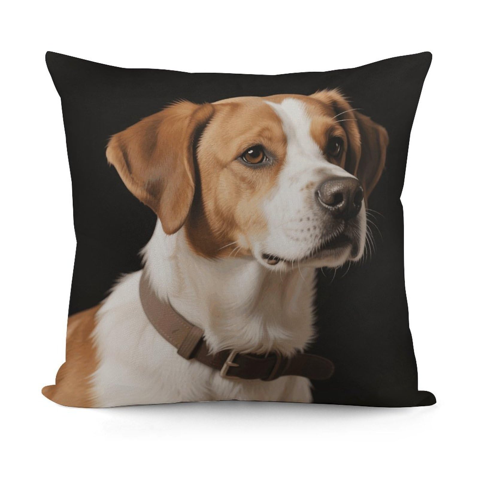 VstaDank Dog Pillow Cover with Invisible Zipper Square Throw Pillowcase Plush Couch Sofa Pillow Case 18x18 Inch Decorative Throw Cushion Covers for Sofa Living Pillowcover