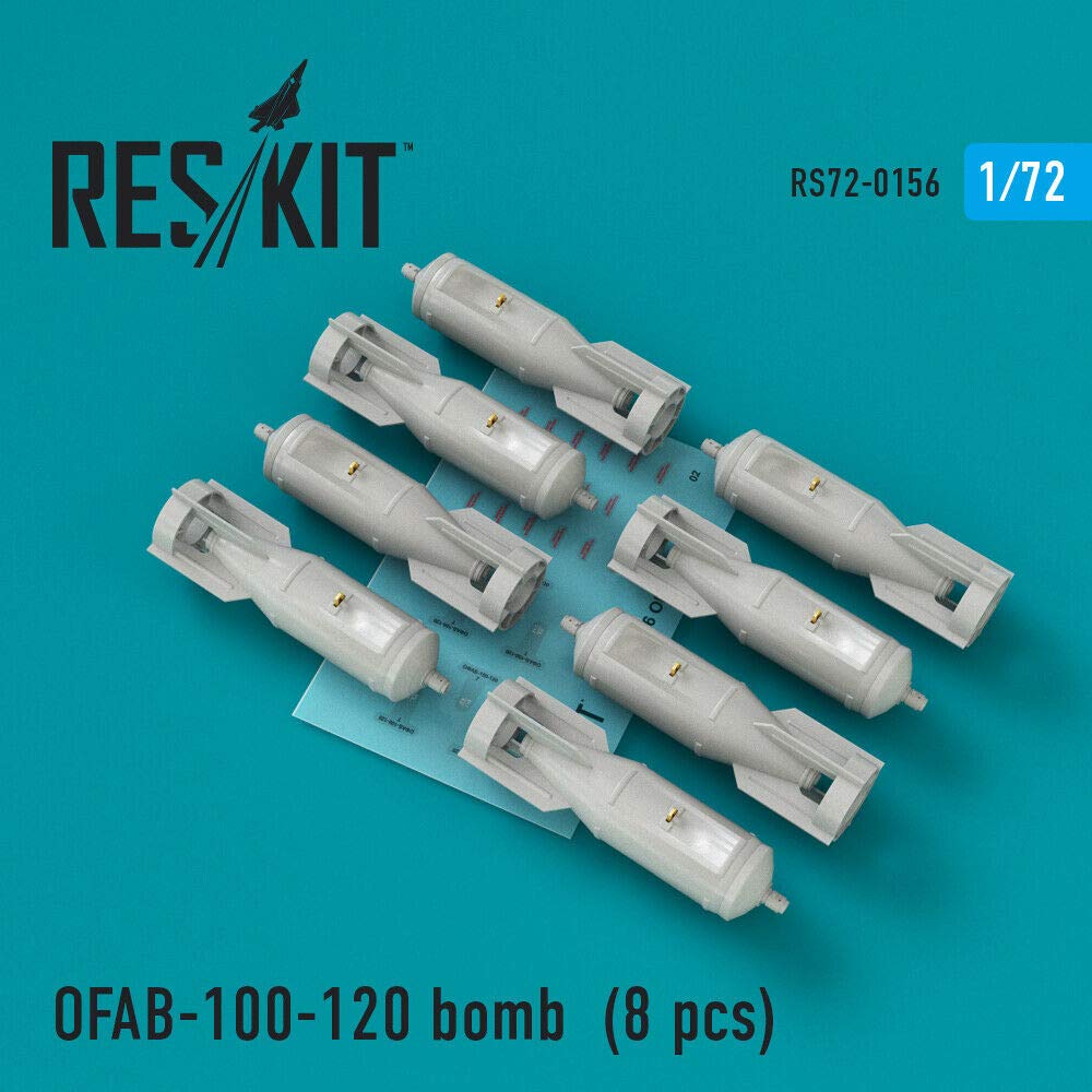 Amazon.com: Reskit RS72-0156 - 1/72 OFAB-100-120 Bomb (8 pcs) Su-7
