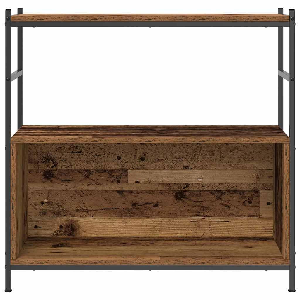 Libreria in rovere affumicato, 80 x 30 x 78,5 cm, 2 scomparti