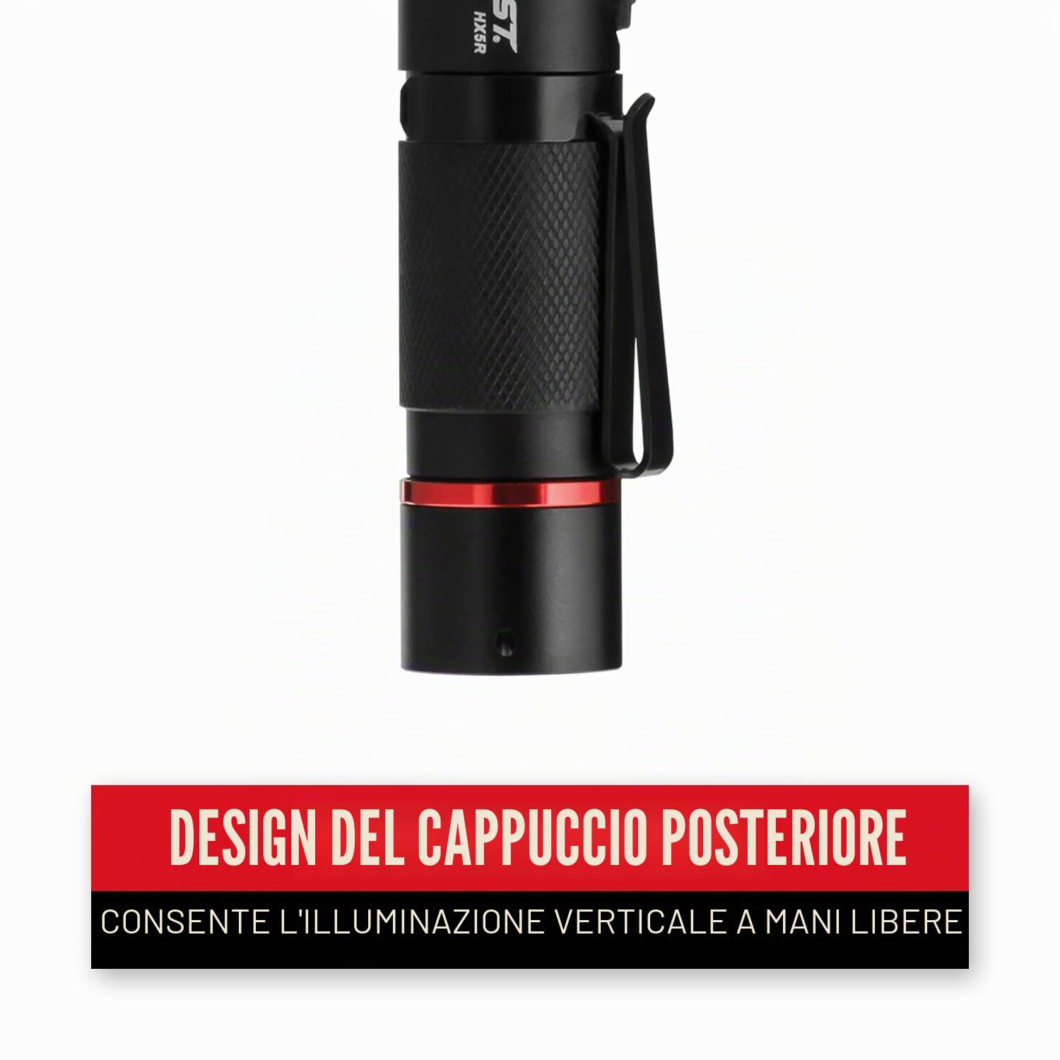 Coast Hx5 Torcia tascabile a LED, messa a fuoco fascio puro, nero-2496544, nero