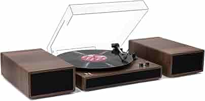 ミュージック N 5 Amazon.com: Vintage 3-Speed Turntable Bluetooth Input Record