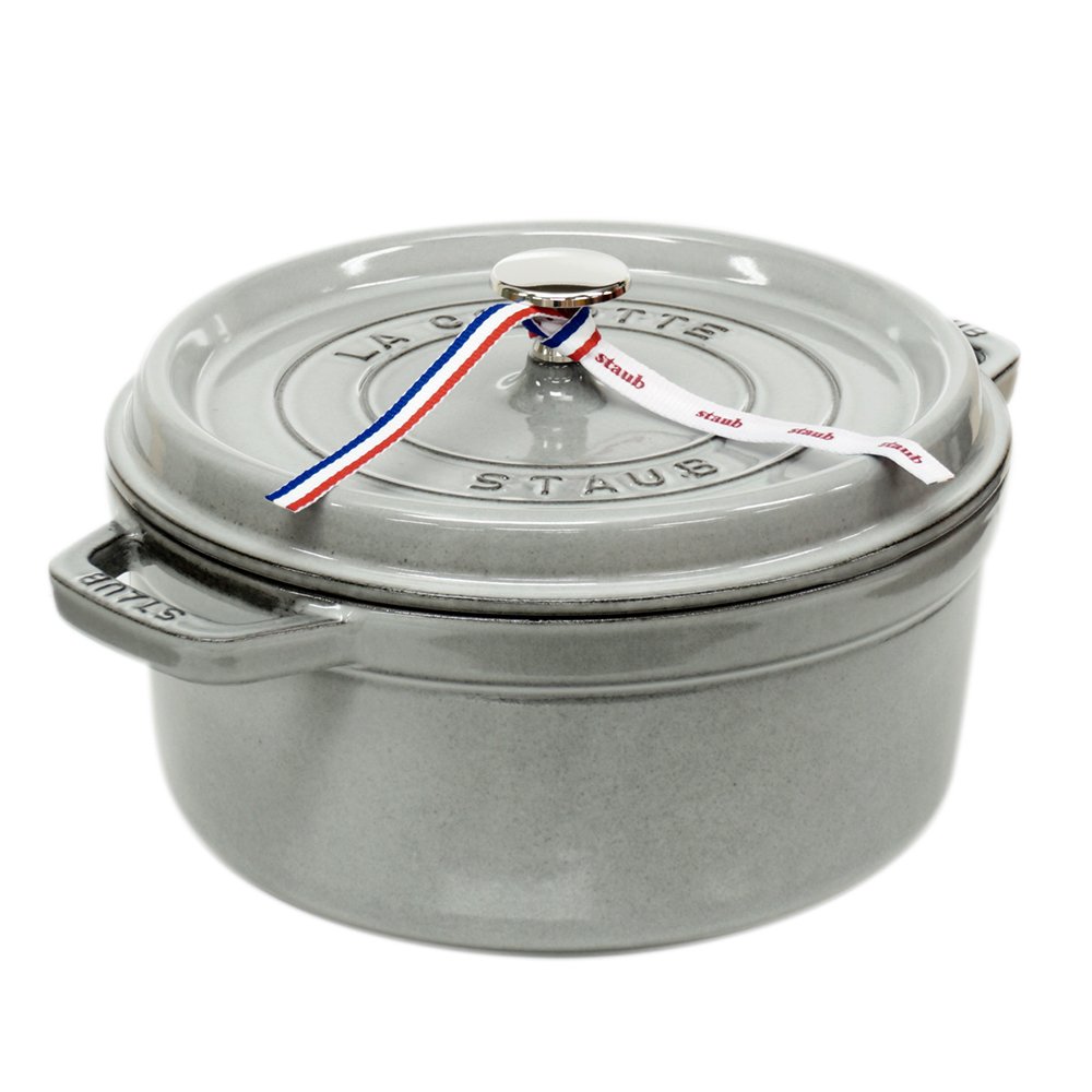Staub La Cocotte 24cm グレー 両手鍋 Staub（ストウブ） 【並行輸入品 
