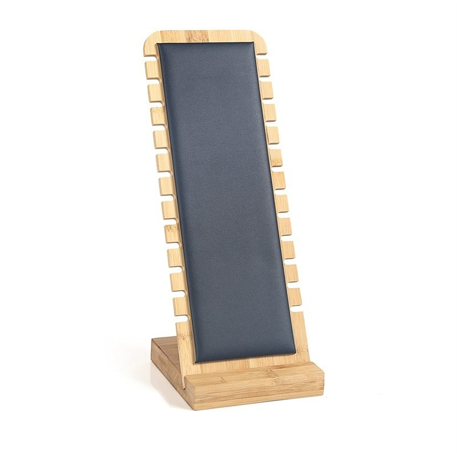 SBZIOJHDR jewellery stand, Necklace Storage Holder Bamboo Showcase for Pendant Jewelry Stand(Black)