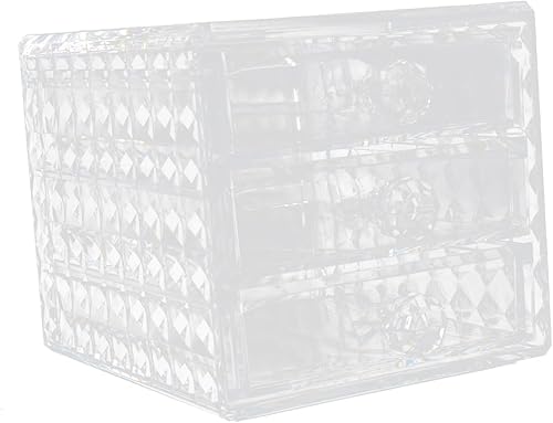 Caja de joyería tipo cajón Caja de almacenamiento Cajón Caja de maquillaje tipo cajón Caja de maquillaje Transparente Contenedor de joyería Estuche