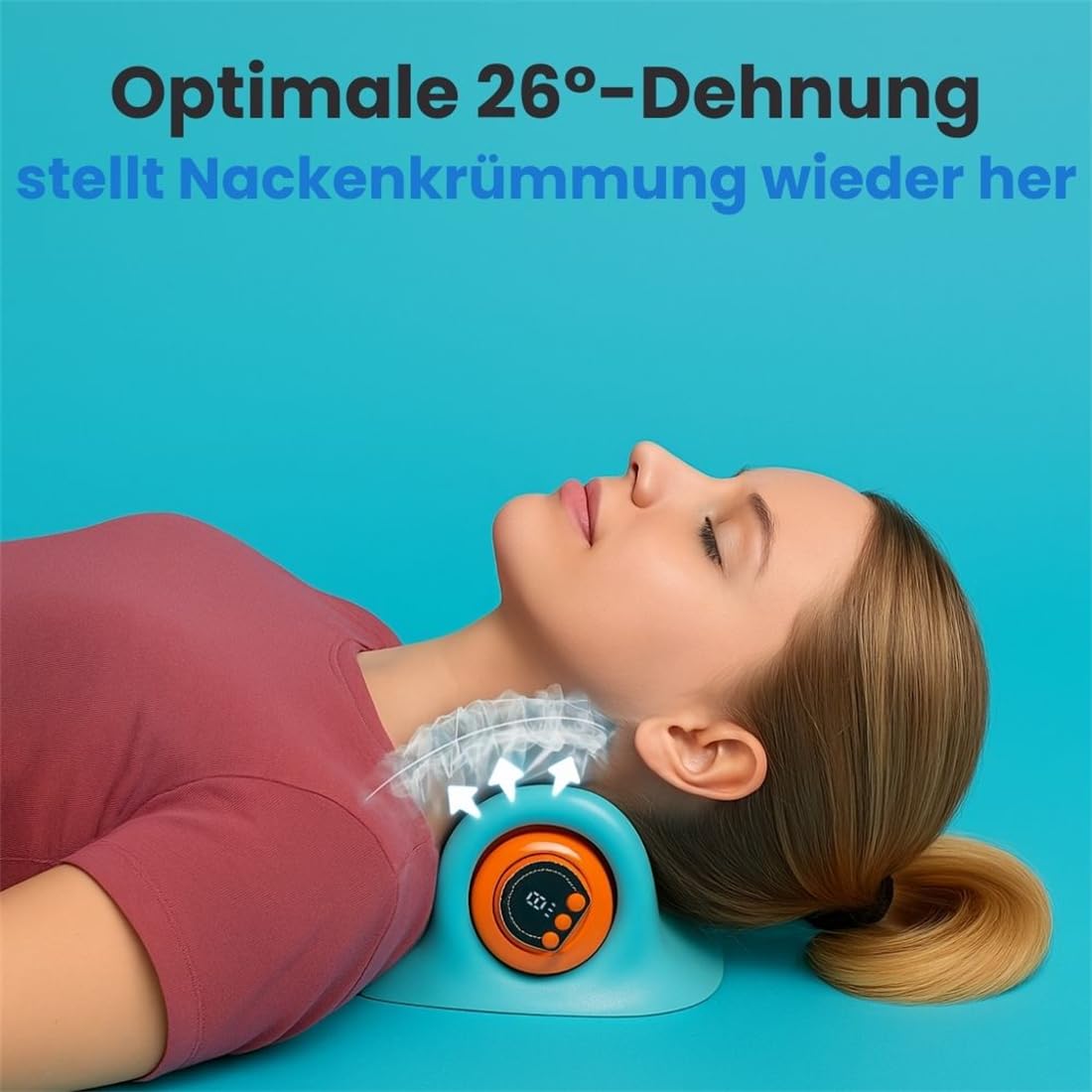 4-in-1 Nackenmassagegerät mit EMS & Wärmetherapie – Tiefenentspannung, Haltungskorrektur & Schmerzlinderung für Zuhause | Für Berufstätige, Senioren & Nackenschmerzbetroffene