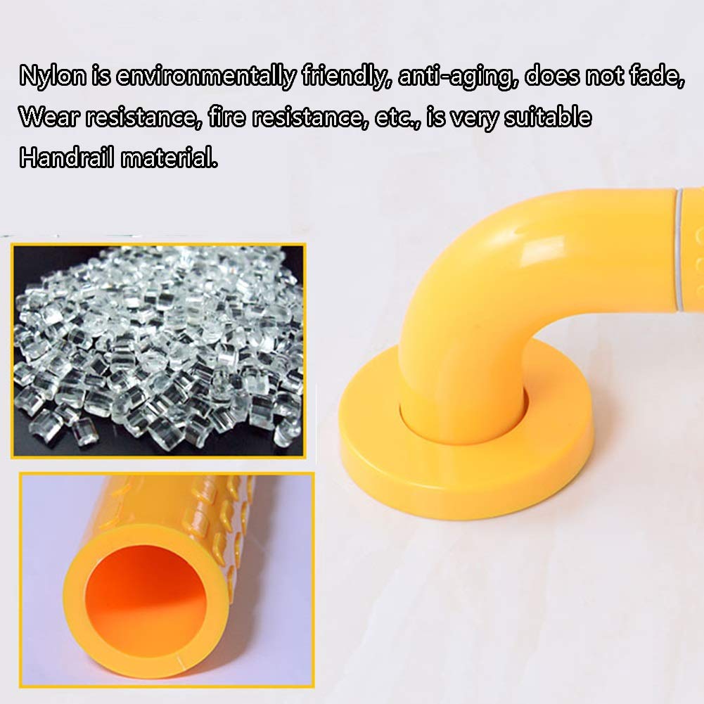 XXIOJUN Manubrio Per Il Bagno， Tubo Esterno In Nylon Antistatico Antiscivolo E Resistente All'usura Con Cerchio Luminoso Per Il Bagno Disabile Ferito O Aiuto Per La Sicurezza Del Bagno Post-operatorio