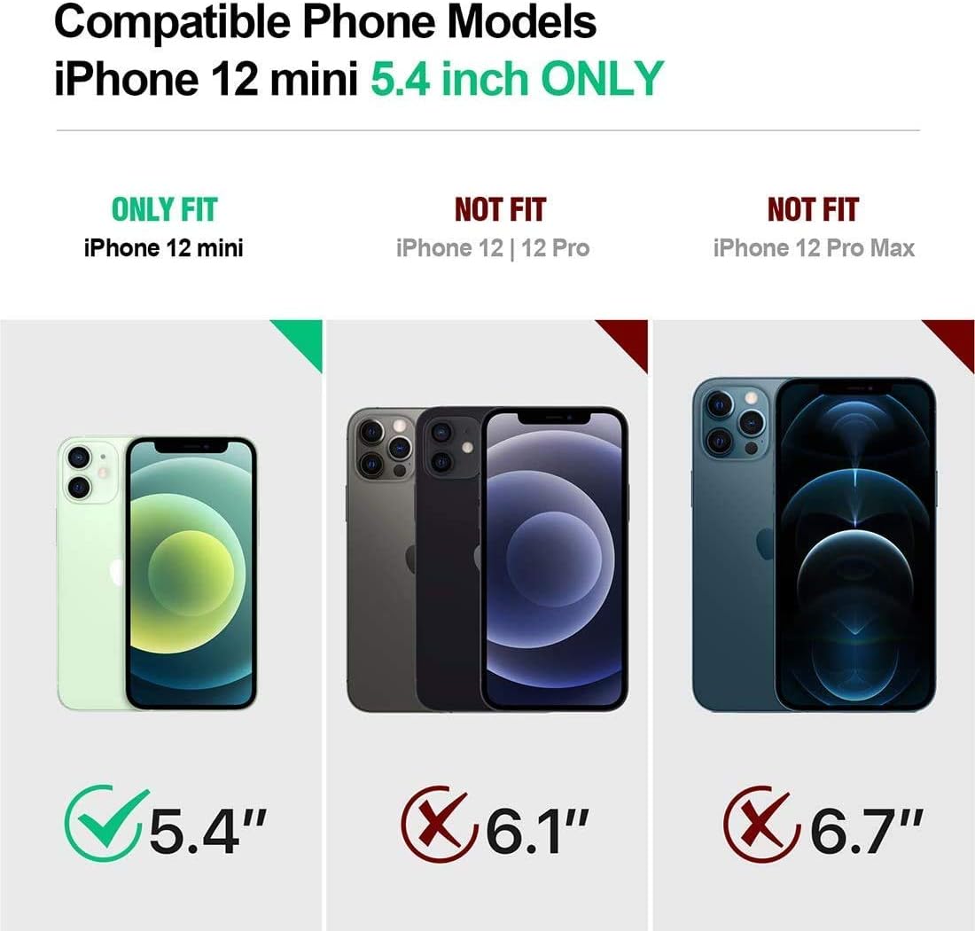 Poetic Spartan Series for iPhone 12 Mini 5.4 inch Case, Full-Body Rugged Dual-Layer Metallic Color Accent with Premium Leather Texture Shockproof Protective Cover with Kickstand, Metallic Gun Metal
