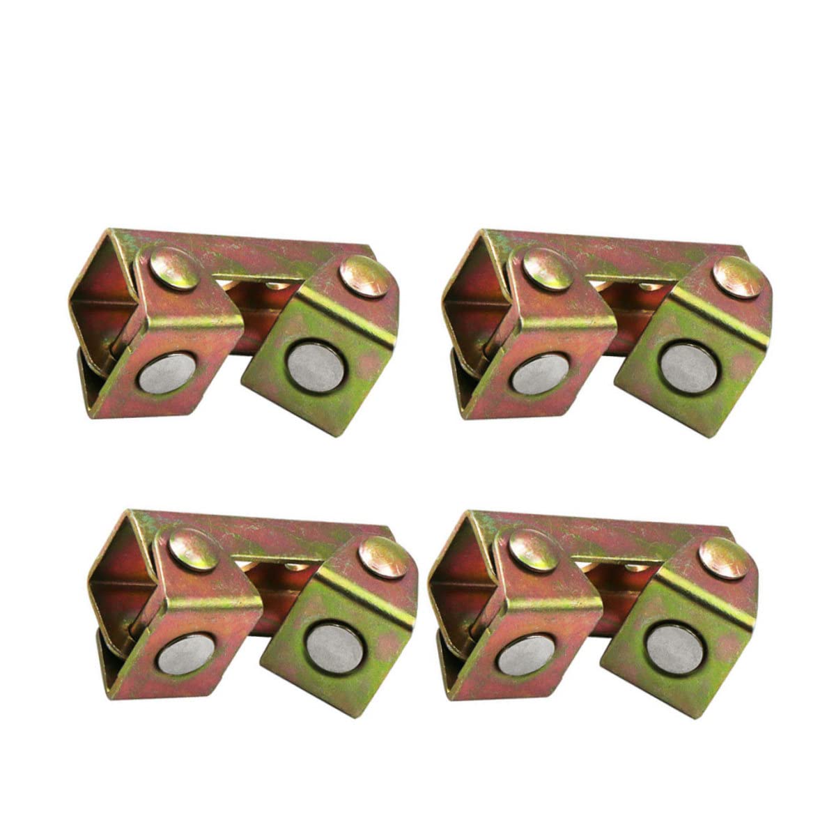 Xoeryoy As Shown Magnetic Welding Clamps V-Type Fixture Clamp Stainless Steel Tab Hand Tool 4Pcs ;1