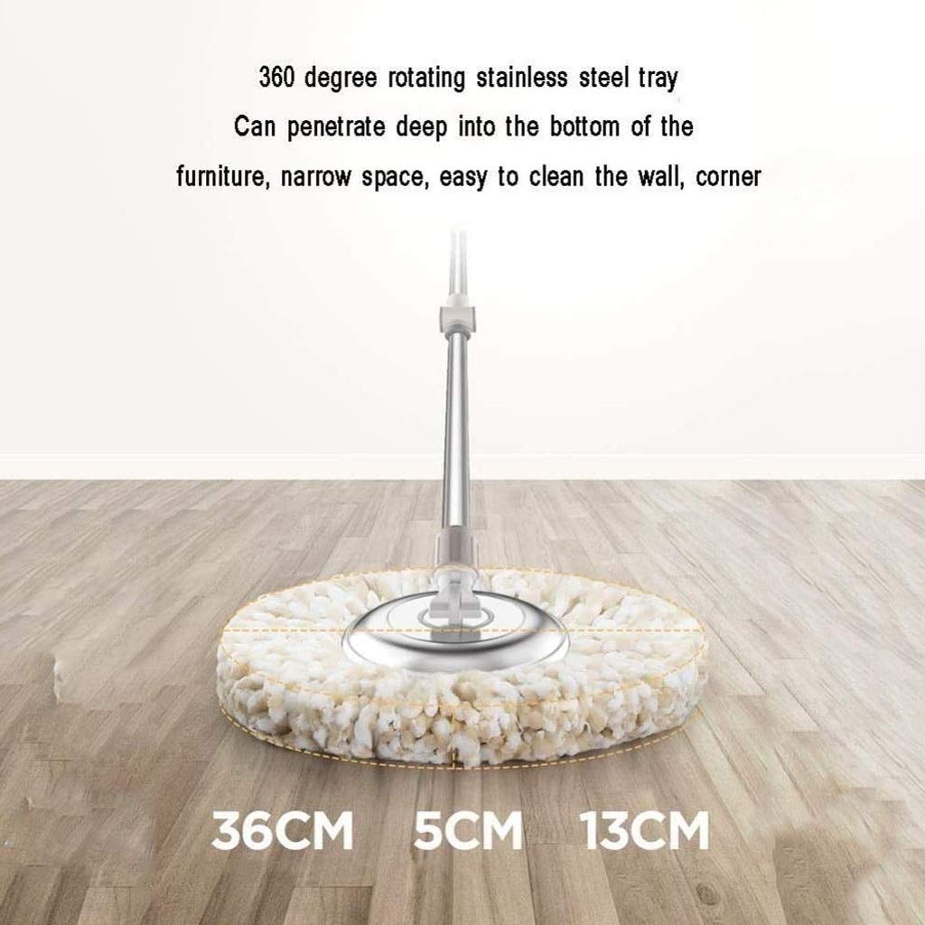 Cabezal Giratorio 360, Cabezal Giratorio de Microfibra para fregona de Suelo para ama de Llaves, fregona de Limpieza de Suelos para el hogar (B)
