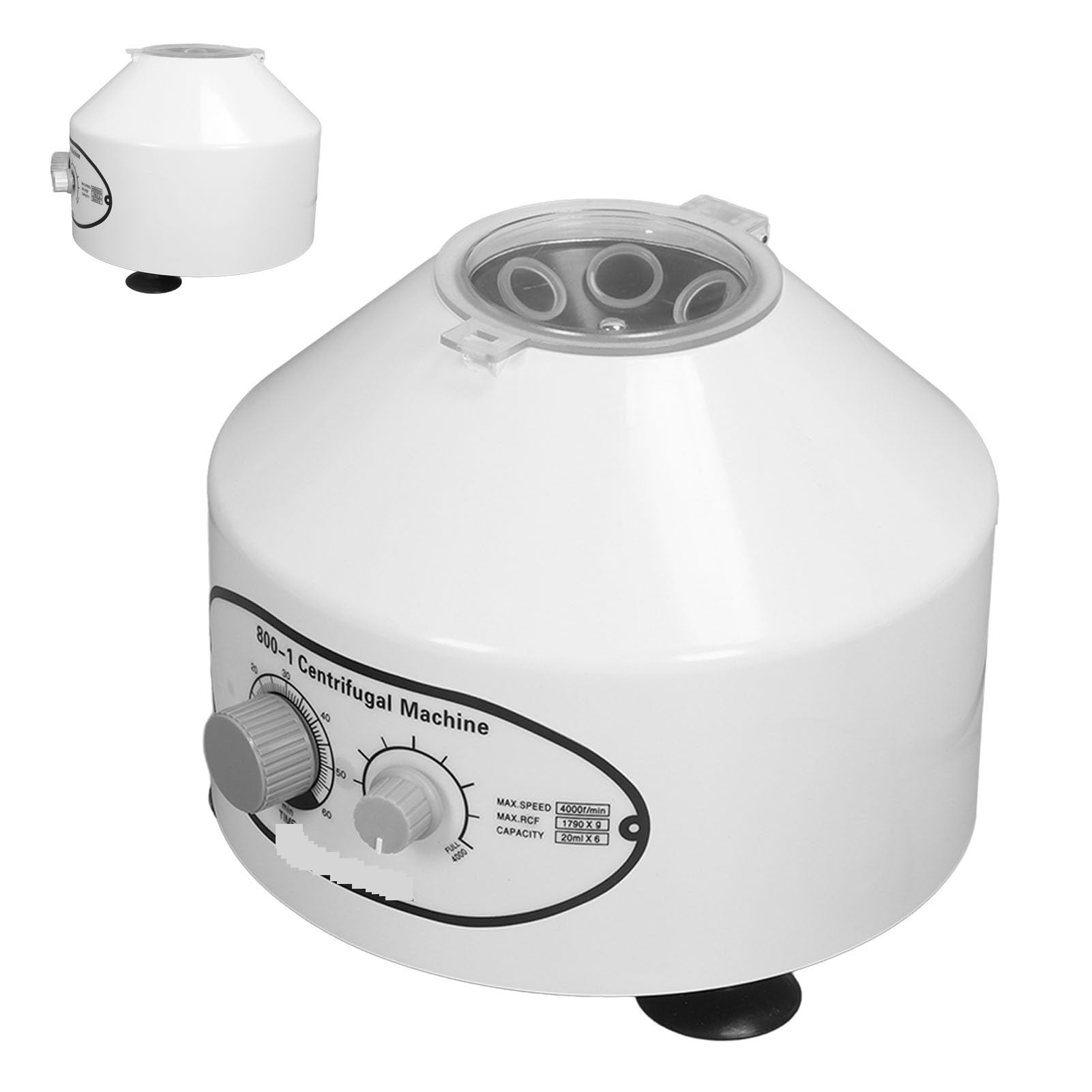 Centrífuga para laboratorios, Centrífuga de sobremesa laboratorio xg eléctrica con temporizador y control velocidad, 12 ml x 6 tubos escuelas e investigaciones científicas