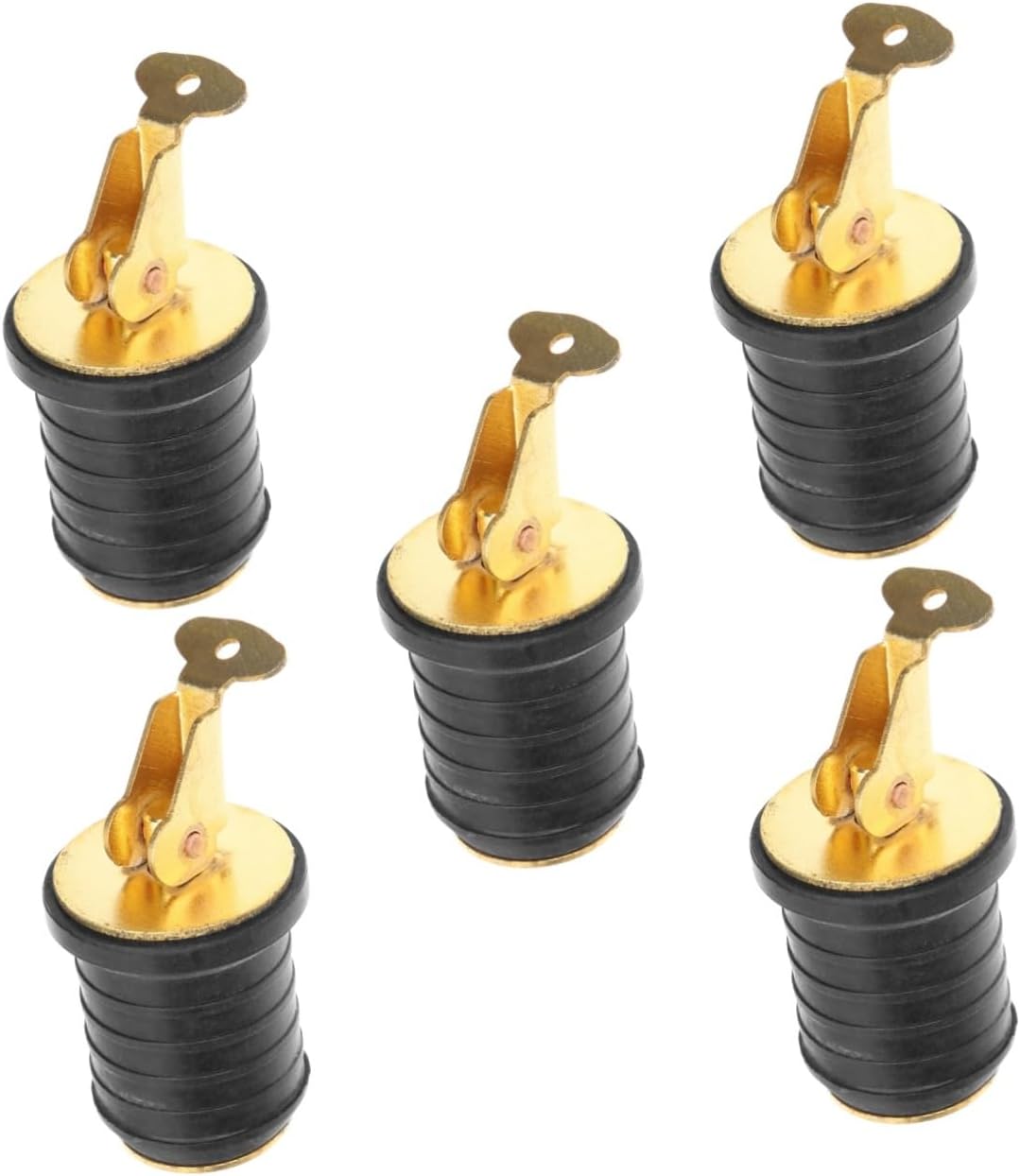 Yardwe 2pcs Drain Plug Brass Boat Drain Plug Boat Scupper Plug Kayak Hole Plug Kayak Bung Boat Drain Hole