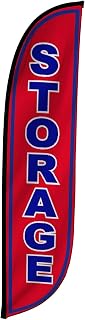 LookOurWay Feather Flag Banner - 12 Feet Tall Advertising Flags for Outdoor Business and Events Promotion - Swooper Flag Only - Printing & Shipping Services Flag - Storage (10M1200320)