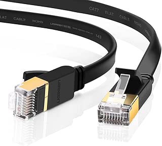 UGREEN LANケーブル カテゴリー7 RJ45 コネクタ ギガビット10Gbps/600MHz CAT7準拠 イーサネットケーブル STP 爪折れ防止 シールド モデム ルータ PS3 PS4 Xbox等に対応 1M