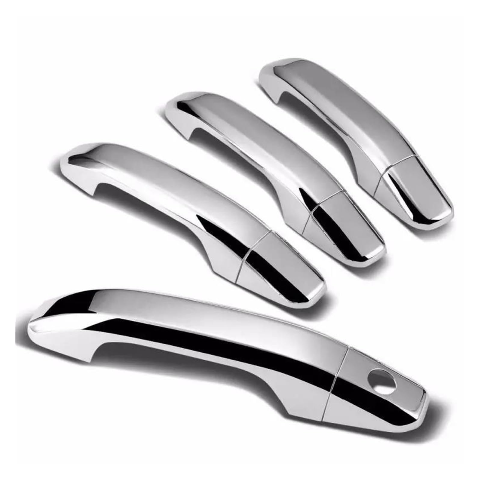 KVKQMLFEAW Outer Door Handle for Chevy for Silverado 1500 2500 3500 2014 2015 2016 2017 2018 2019 Car Exterior Door Handle Covers Exterior Handle(Chrome)