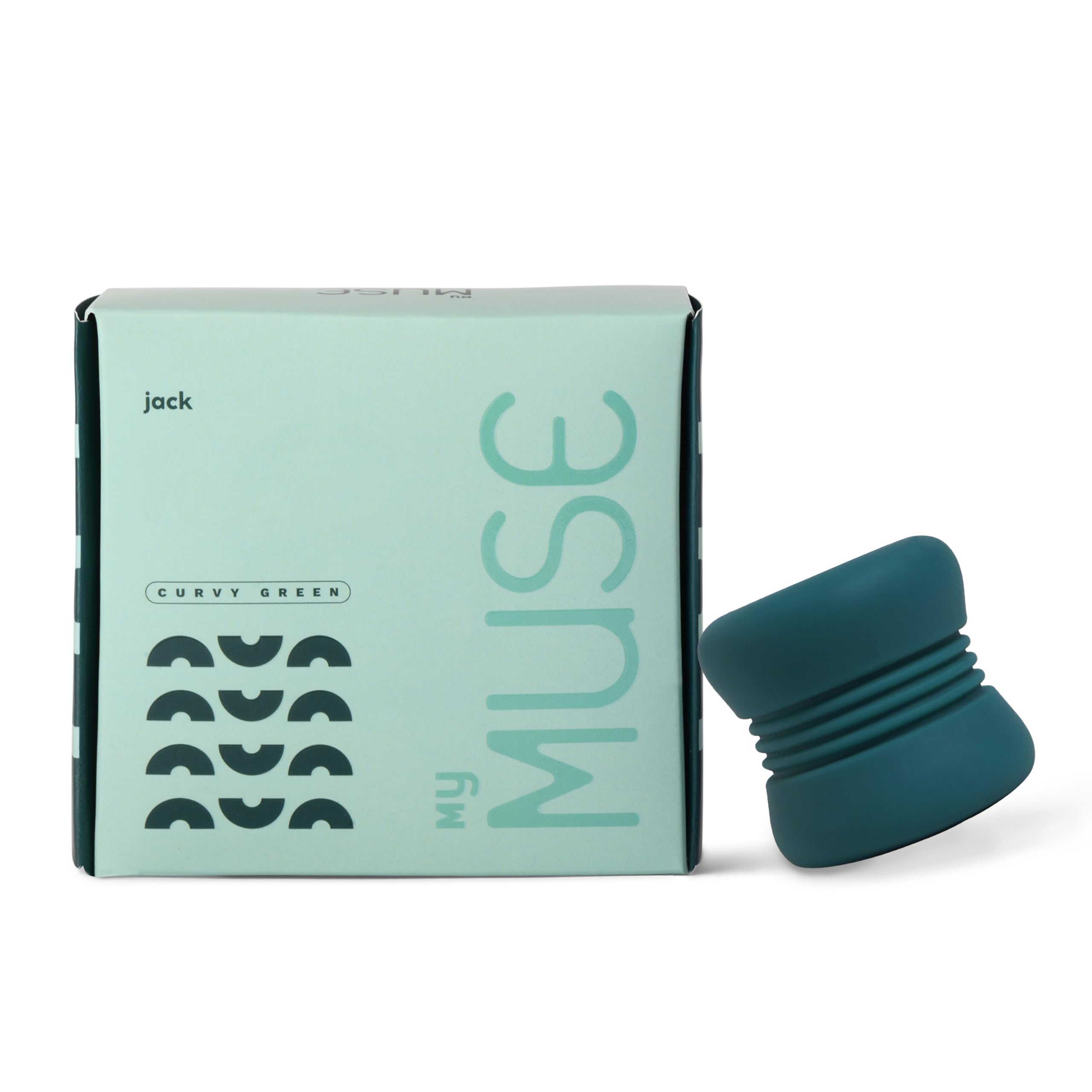 MyMuse Jack Stress Relief & Relaxation Textured Sleeve Massager For Men | Body Safe Silicone | Waterproof | Non-Electric | Travel Friendly | 100 Days of Warranty