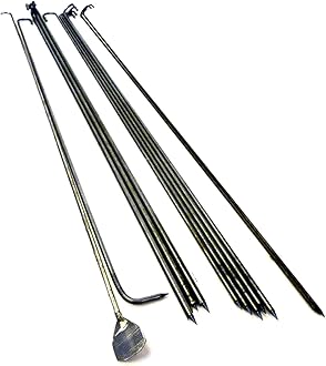 Tandoor Skewers Stainless Steel Sheeks Kebab Seekhs Pack 12pcs Set Tandoori Naan Clay Oven Accessory