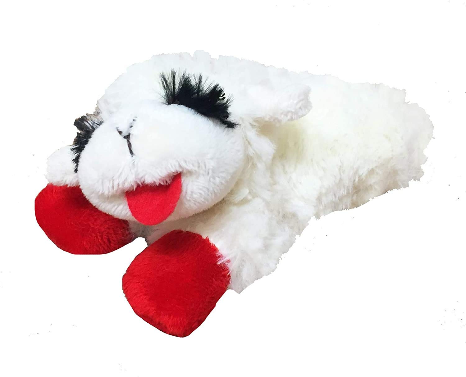 MULTIPET Mini Lamb Chop Plush Dog Toy, 6" for Small Breeds