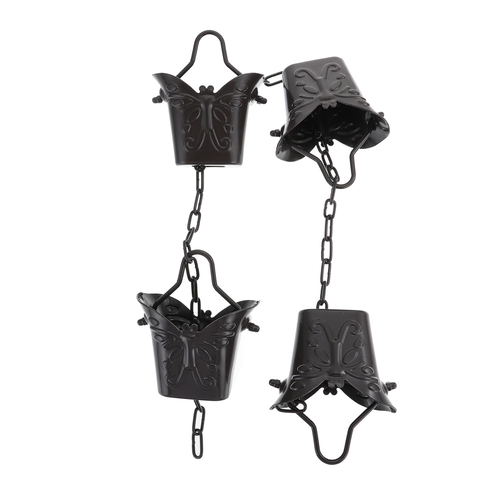 UPKOCH Courtyard Decorative Rain Chain Catcher Chain Drop Rain Chains for Gutters Catching Rain Collector Large Rain Chain Garden Rain Chime Decorations Rain Chain Gutter Aluminum Alloy