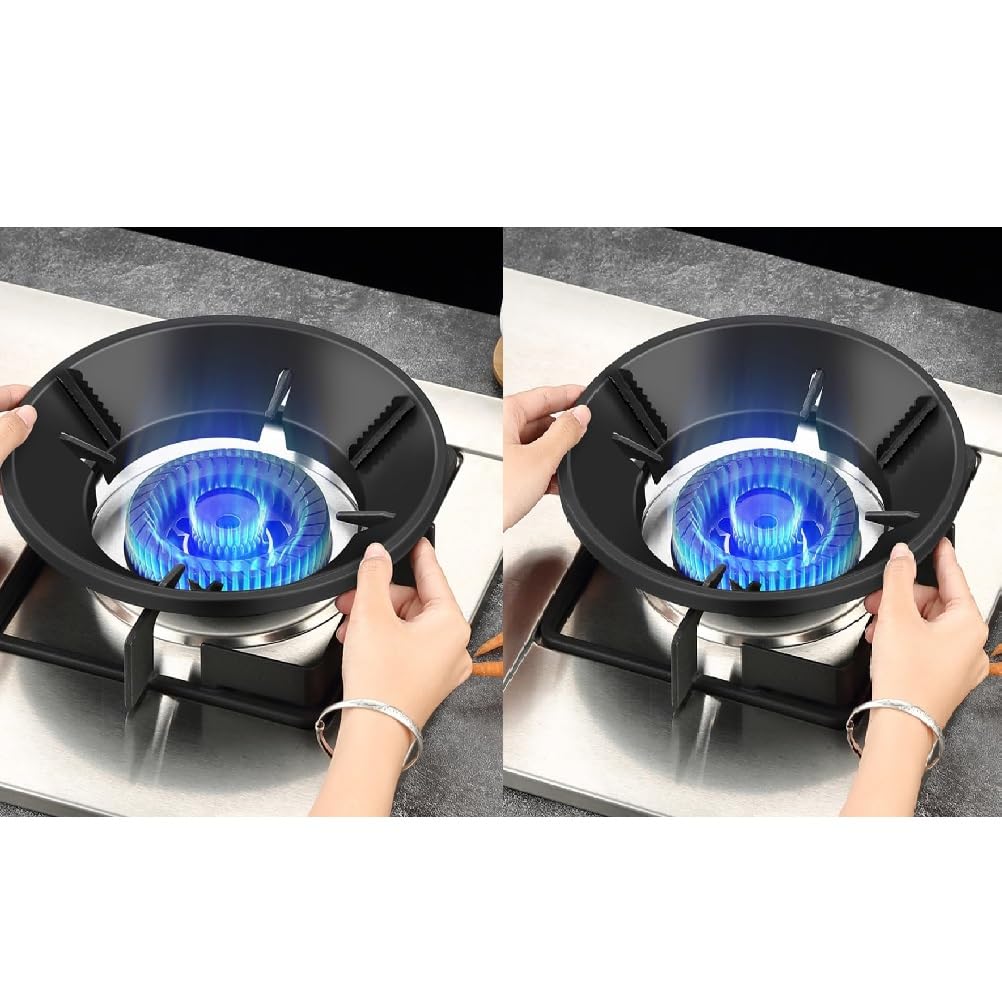 SKYVOKES Gas Stove Burner Stand Gas Chula Burner Gas Saver Jali Ring Fire & Windproof Energy Saving, Gas Chula Support Stand 4 Legs Supported For Indian Gas 0.7mm Thickness Heavy Material (2)-image-38