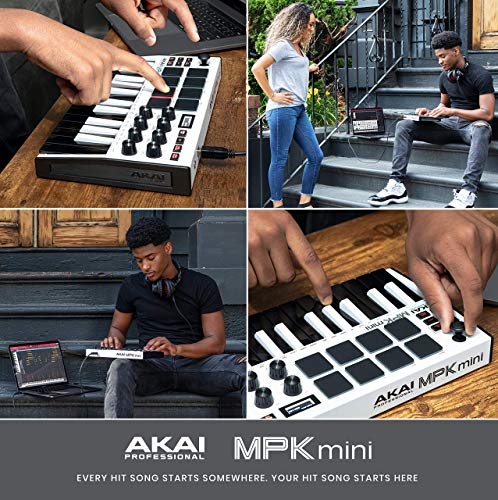 Akai Mpk Mini Mk3 Keyboard Controller - White #TOP6