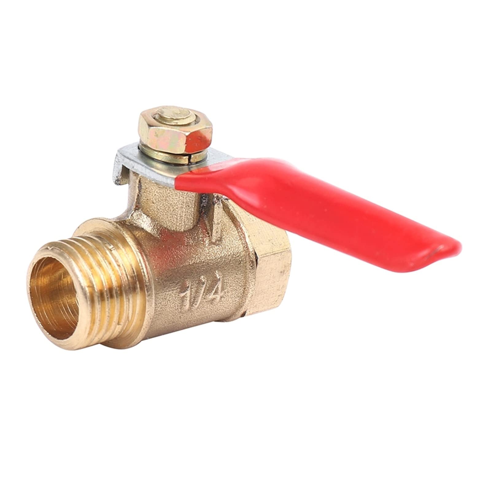Resistir Extremos de Alta presión y Temperatura 8pcs 1/4 Pulgada válvula de balón de latón de Servicio Pesado Apagado Interruptor Macho y Hembra Escrutinio Accesorio de tubería de Rosca