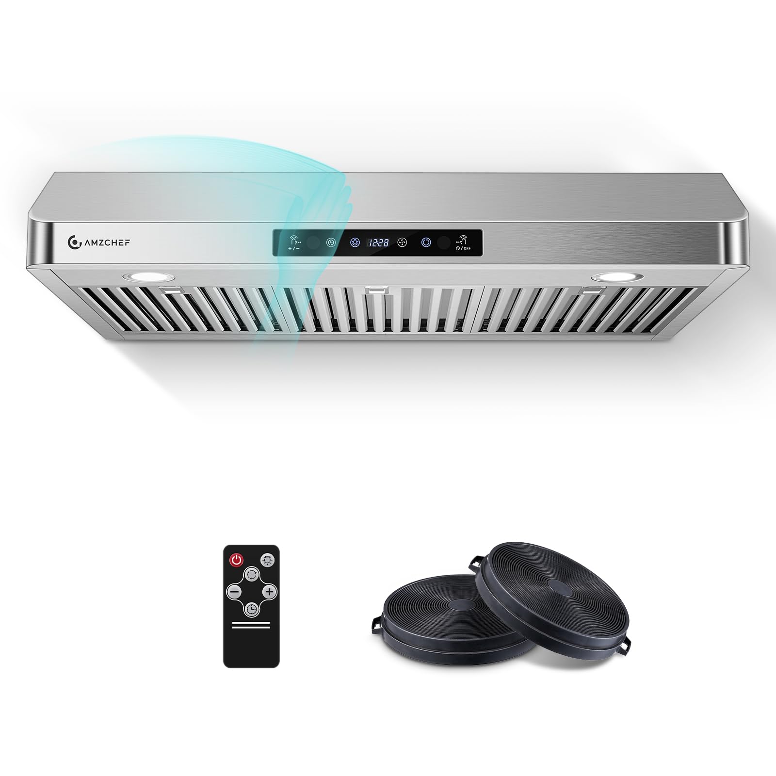 Photo 1 of 36" Under-Cabinet Stainless Steel Range Hood, 1050 CFM Dual-Fan System