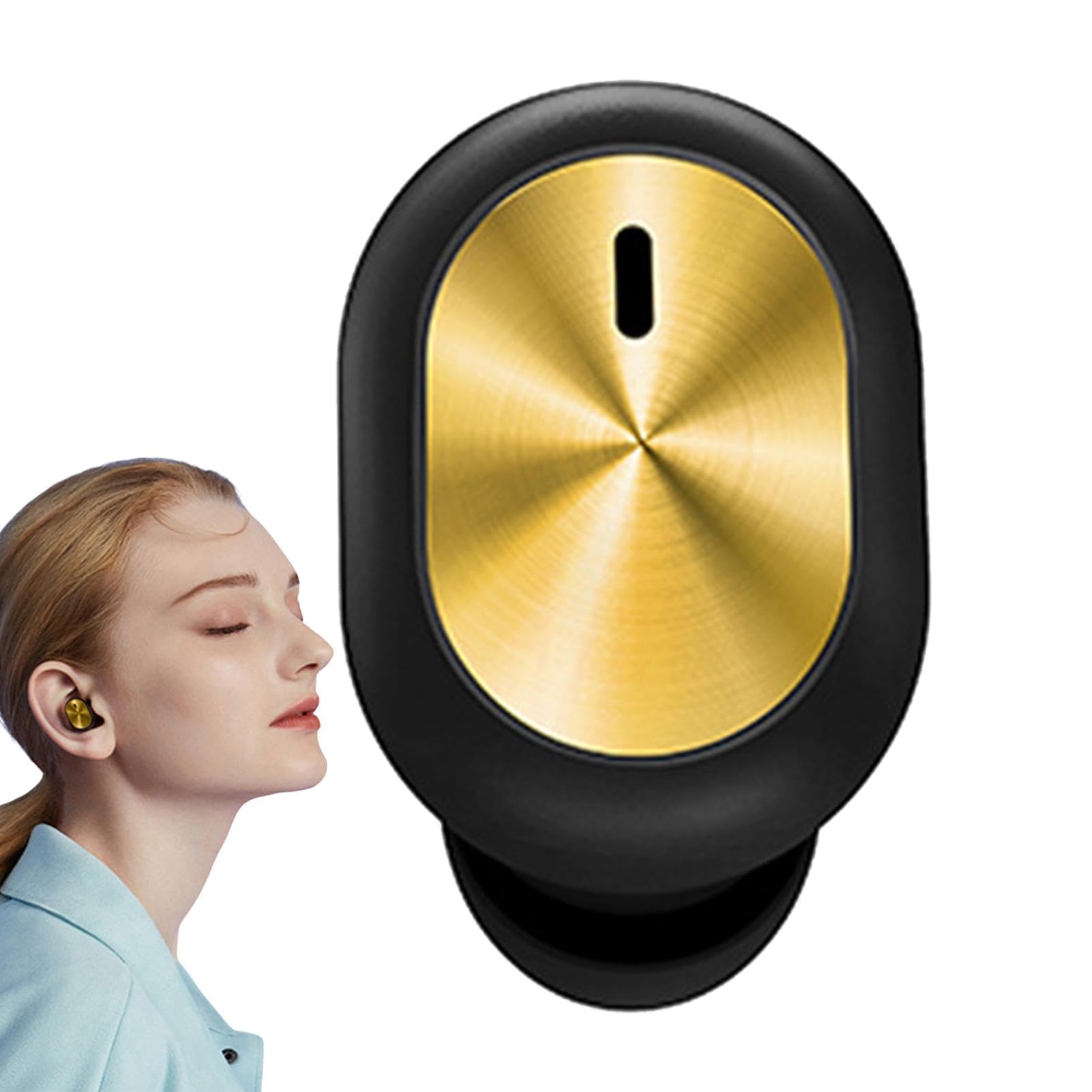 Auricular mono – Auriculares de un solo oído – Auriculares inalámbricos invisibles para teléfono celular, auriculares inalámbricos compactos individuales pequeños para teléfonos inteligentes,