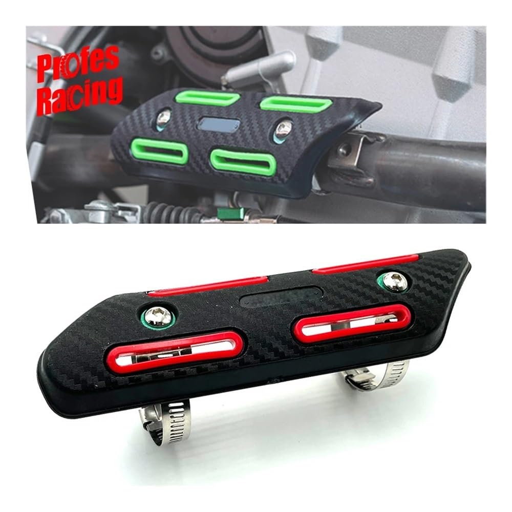 Bouclier Thermique D'échappement Universel pour Moto Protection Anti-brûlure Couvercle Silencieux D'échappement, Tube De Protection pour Tuyau Protection Couverture