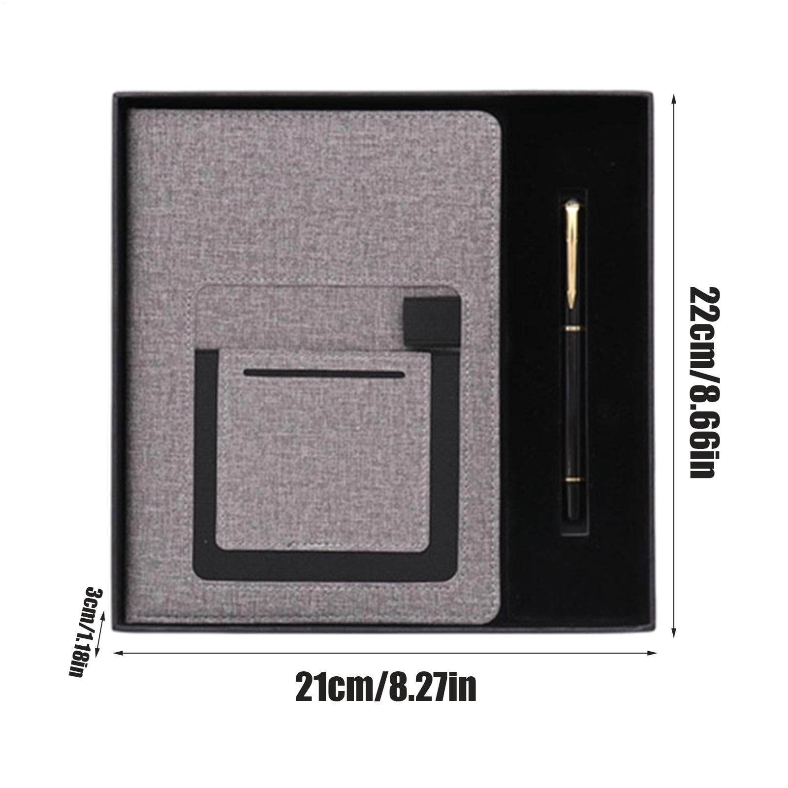 Tagebuch und Stifte-Set, multifunktional, professioneller Retro-PU-Leder-Notizblock