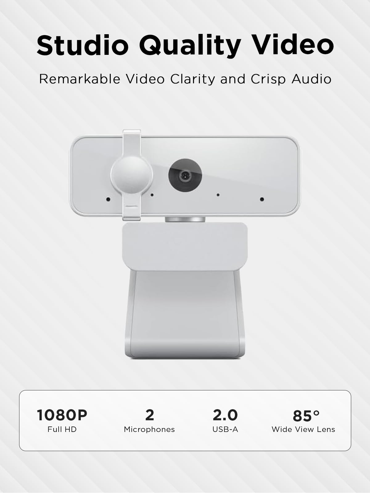 Lenovo 310 FHD Webcam, 1080p, FHD Resolution @30 FPS, Plug-and