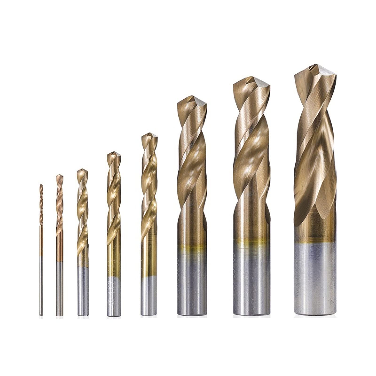 Brocas Para 1 Broca De Carburo De Tungsteno, Broca Monolítica Para Metalurgia Recubierta De TiCN,9.0mm