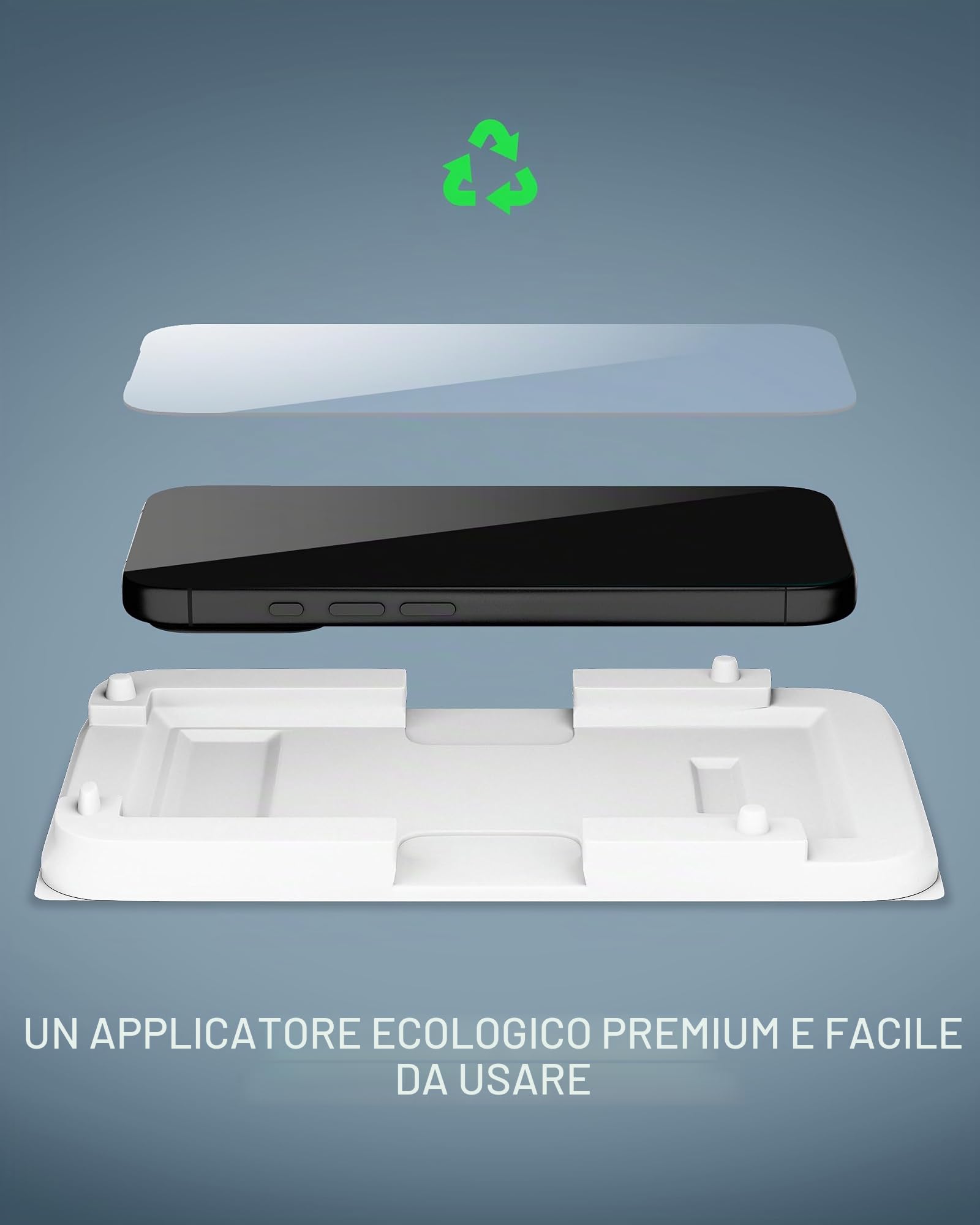 Mous Pellicola Protettiva in Ceramica compatibile con iPhone 17, Vetro Temperato Infrangibile