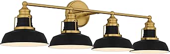 Quoizel Huxley 4-Light Aged Brass Bath Light
