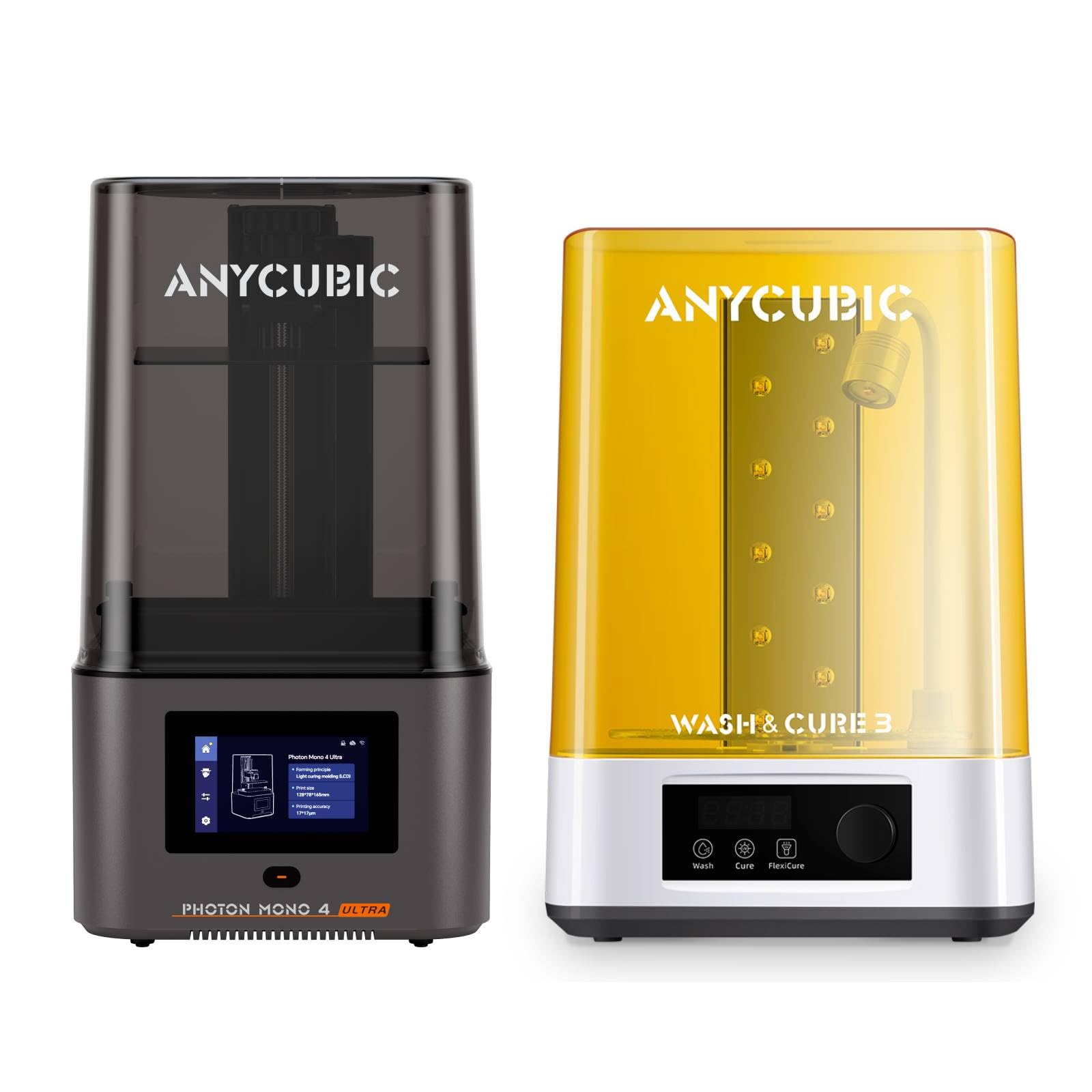 ANYCUBIC Photon Mono 4 Ultra Resin-3D-Drucker and Wash and Cure 3 Bundle