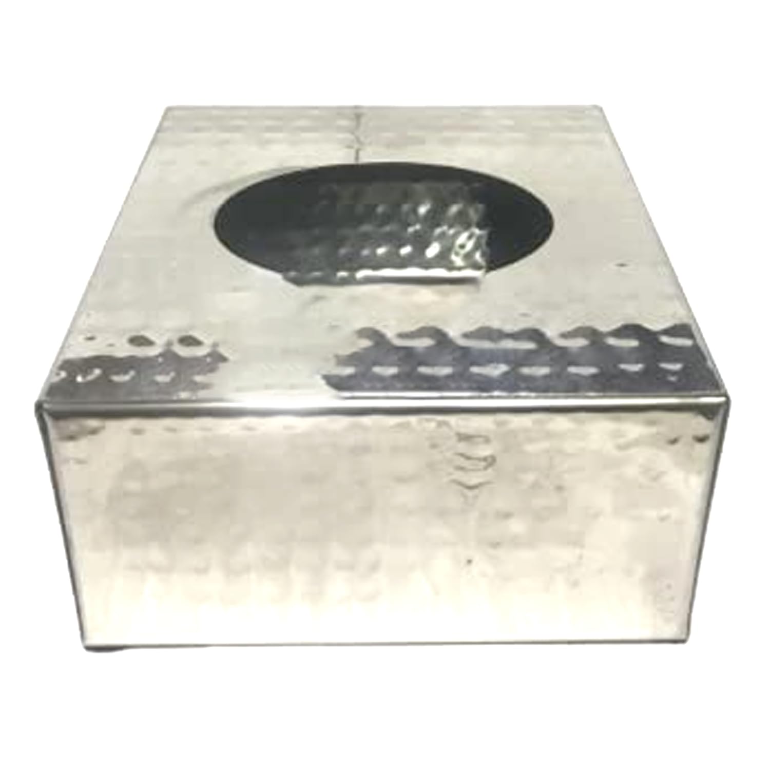 Dynore Stainless Steel Mathar Design Square Shape Tissue Paper Napkin Holder Box-image-18