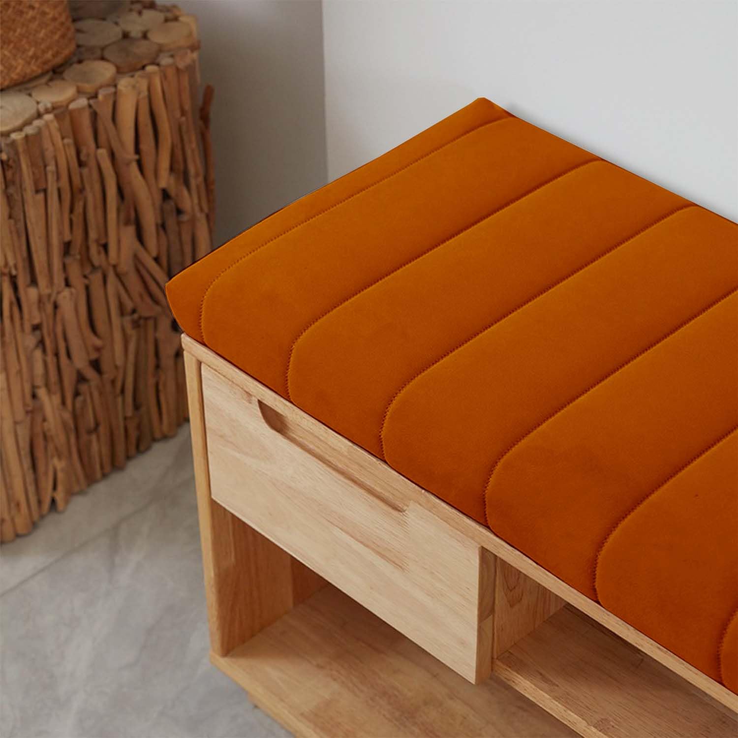 Genérico Cojin para Banco 100x40 120x40 140x40 80x40 150x50 CojíN De Asiento De Banco ExtraíBle, CojíN De Banco De JardíN para Interior Y Exterior, AlféIzar De Ventana Sofá,Dark Orange,150x40x4cm