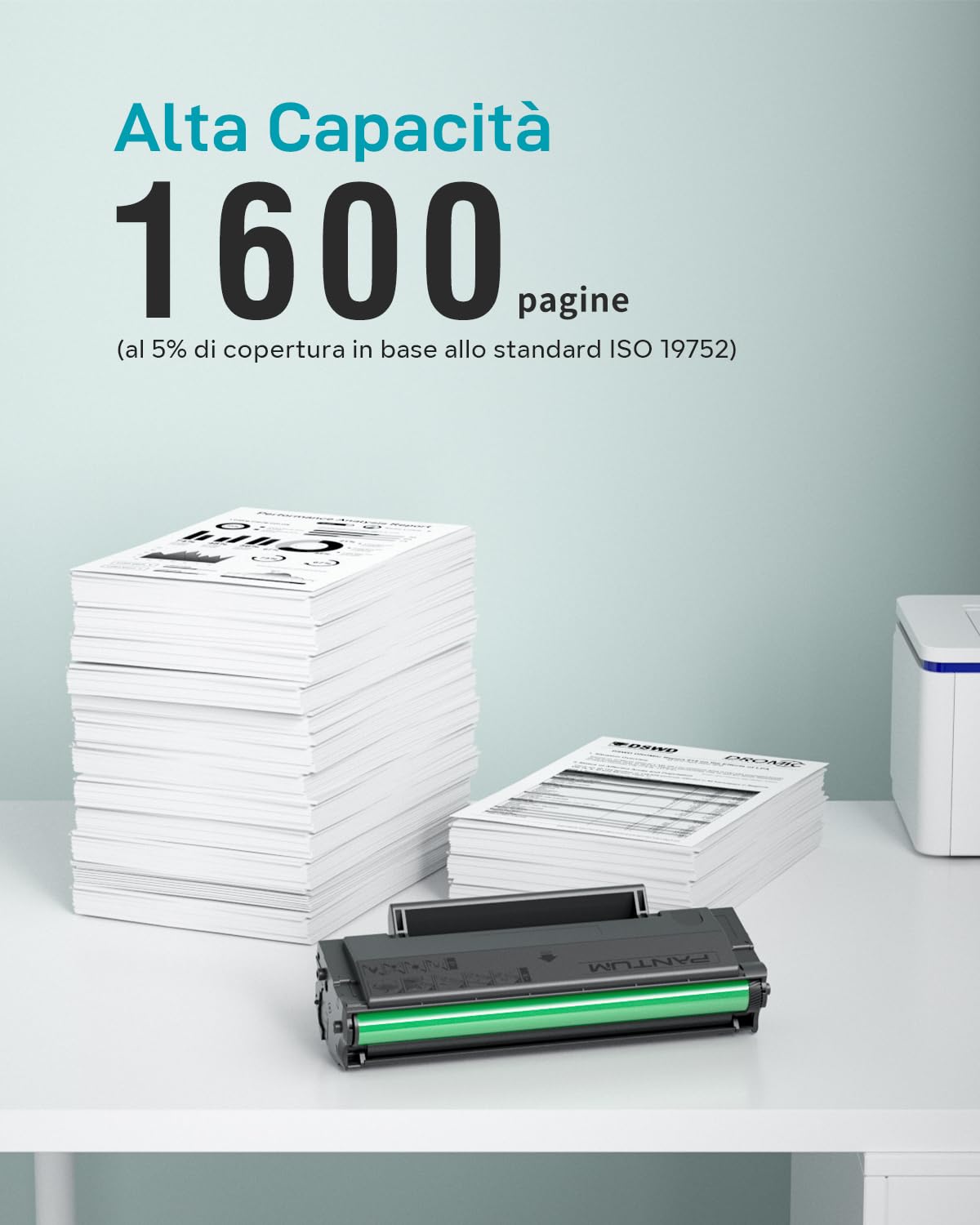PANTUM TL-A2319H Originale Cartuccia Toner Nero di Ricambio, Capacità fino a 1.600 Pagine, per Stampanti Laser BP2309W BM2309W BM2309AW BP2300W BM2300W BM2300AW (Nero, 1-Pack)