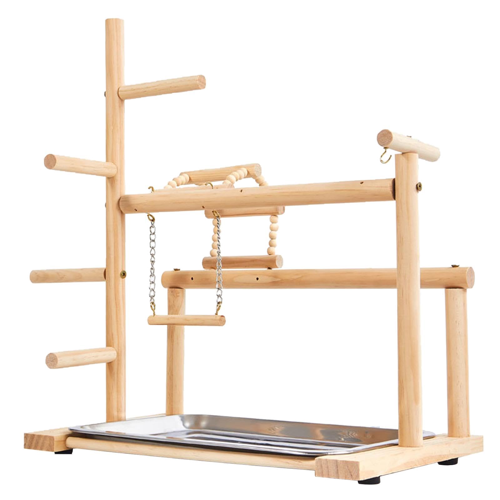 Parco giochi per pappagalli con vassoio giocattoli da masticare per pappagalli accessori gabbia pappagalli