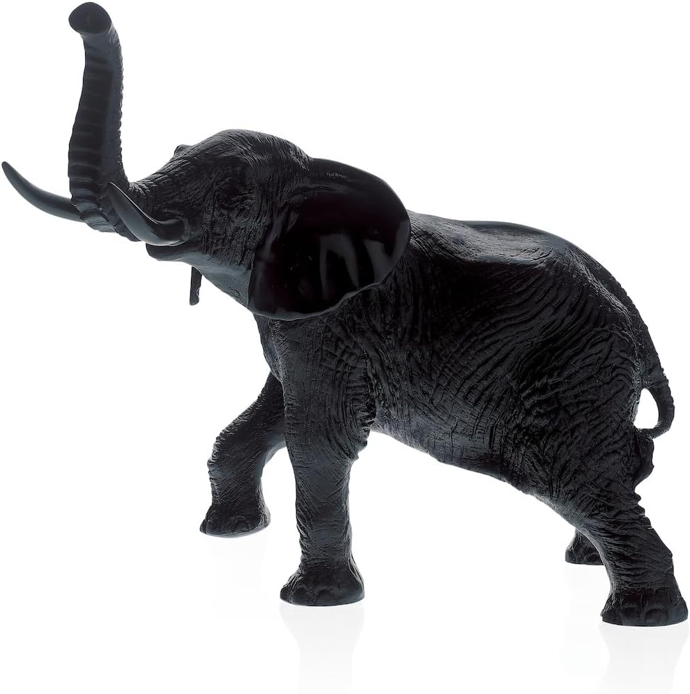 Daum Crystal Elephant Black