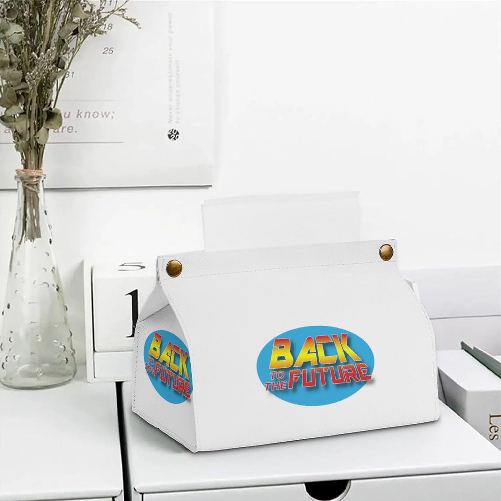 Amazon｜ティッシュケース ティッシュカバー バックトゥザフューチャー