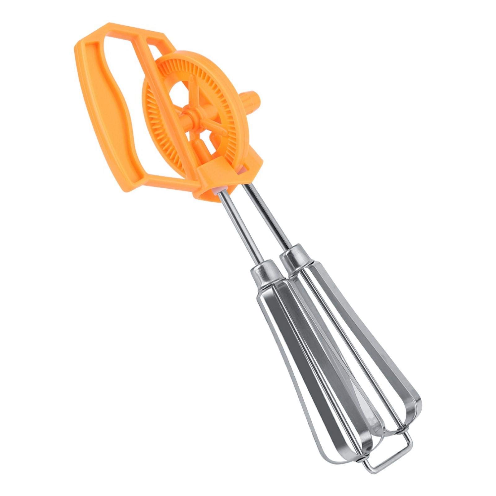 Mélangeur à Main En Acier Inoxydable, Fouet Rotatif Semi-automatique