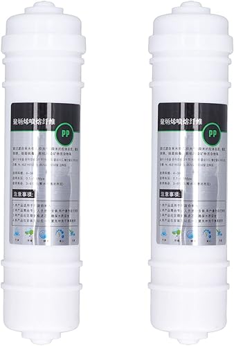 2 unids filtro purificador de agua 10 pulgadas PP algodón conexión rápida purificador de agua universal filtro de reemplazo para eliminar materia