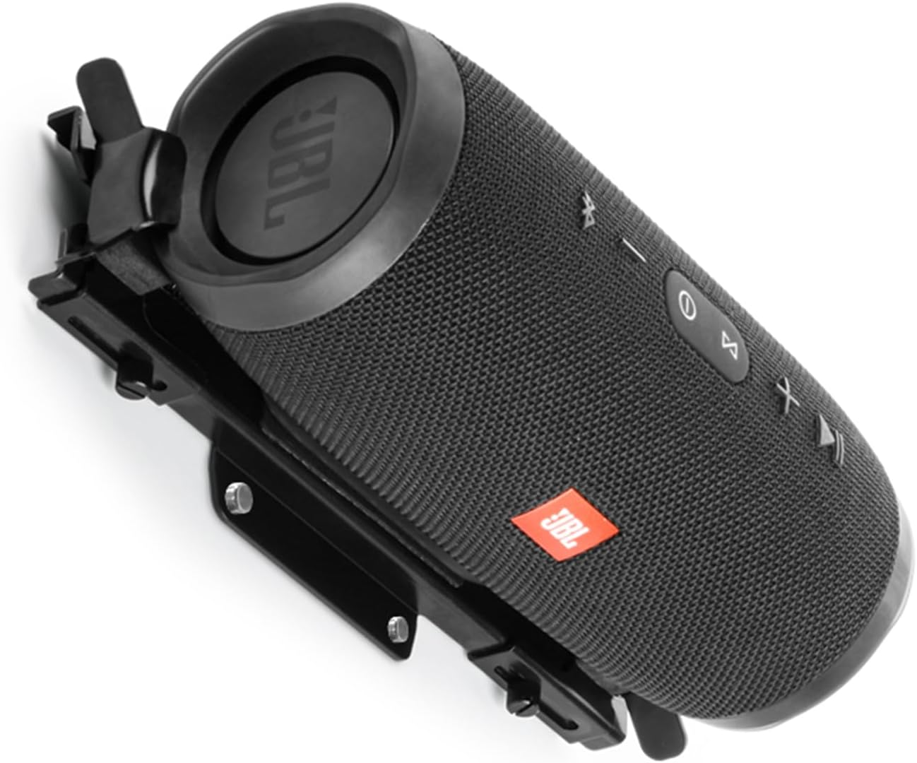 Wall Mount Ceiling Bracket Holder for JBL Charge 6/5/4, Flip 7/6/5 Portable Bluetooth Speaker,Depth Adjustable Metal Universal Wall Shelf Tripod Adapter for 5.25" - 8.6" Speakers(Black)