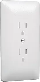 Espelho de tomada dupla Taymac 2000W Masque 2000, branco, pacote com 1