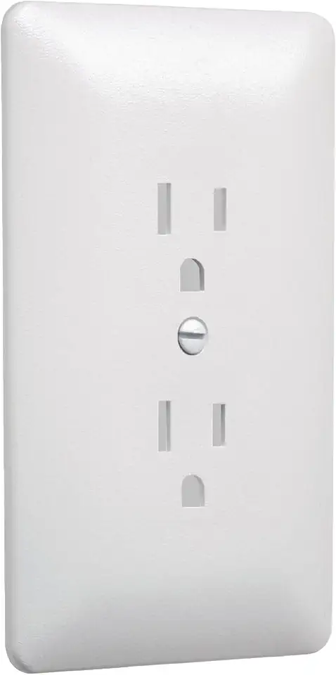 Espelho de tomada dupla Taymac 2000W Masque 2000, branco, pacote com 1