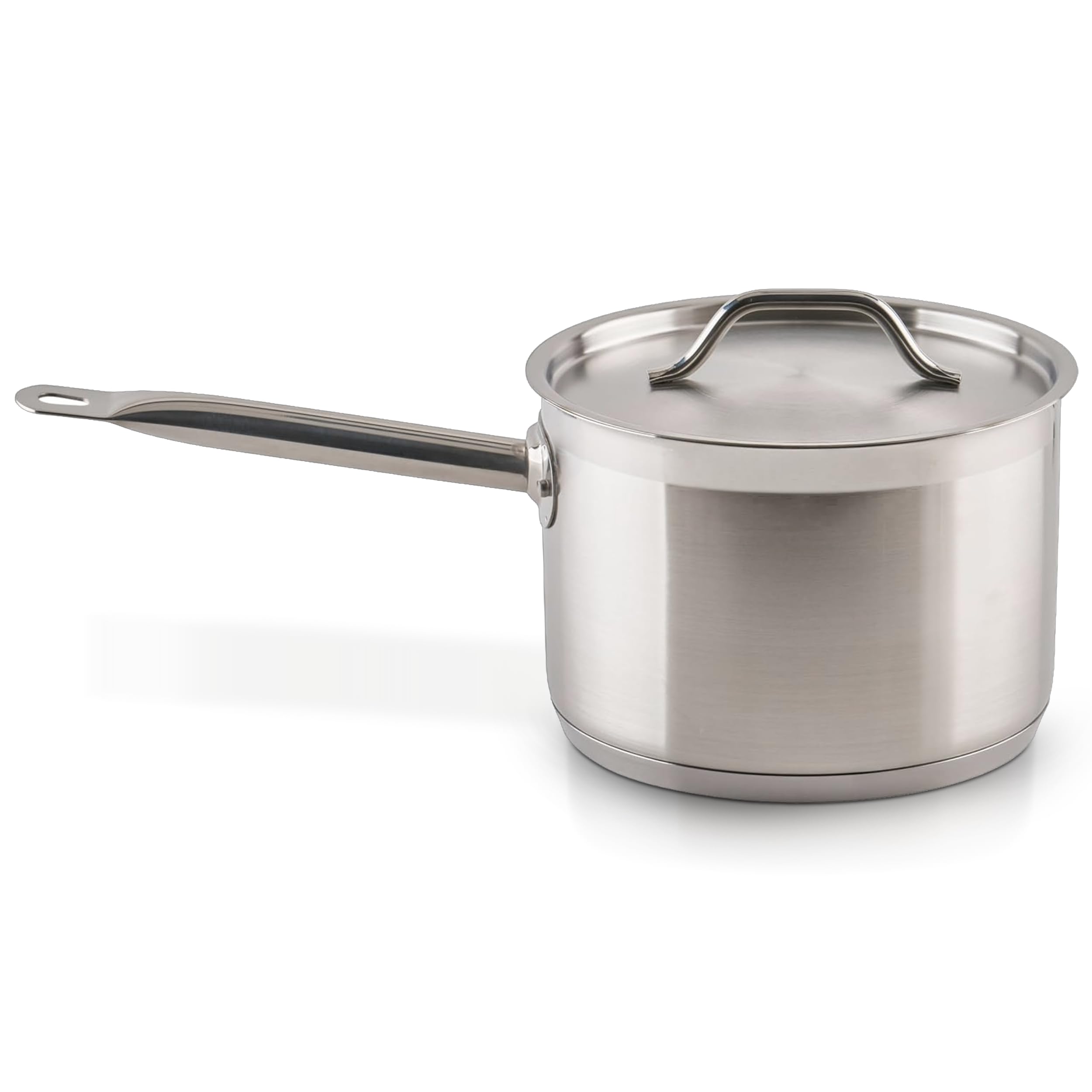 Amazon.com: Winco 6 qt Stainless Steel Sauce pan with Cover | Even