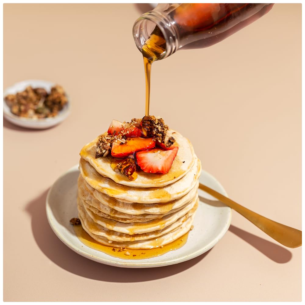 Protein Works - Preparato Per Pancake Vegani, 100% Vegetale, Colazione ad Alto Contenuto Proteico, Snack a Basso Contenuto di Zucchero, Naturale, 1kg